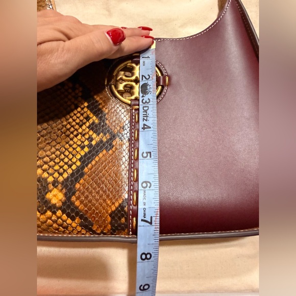 NWOT Tory Burch Brown, Tan and Snakeskin Shoulder Bag - Picture 9 of 12